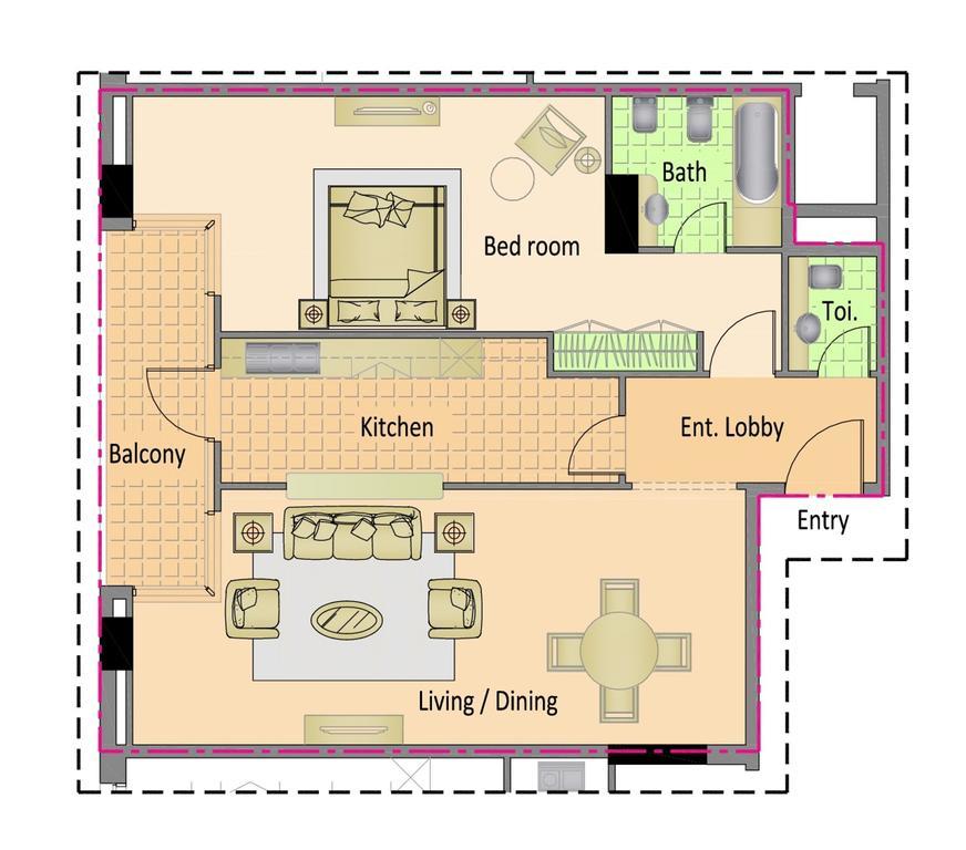 Nojoum Hotel Apartments Llc Dubaj Zewnętrze zdjęcie